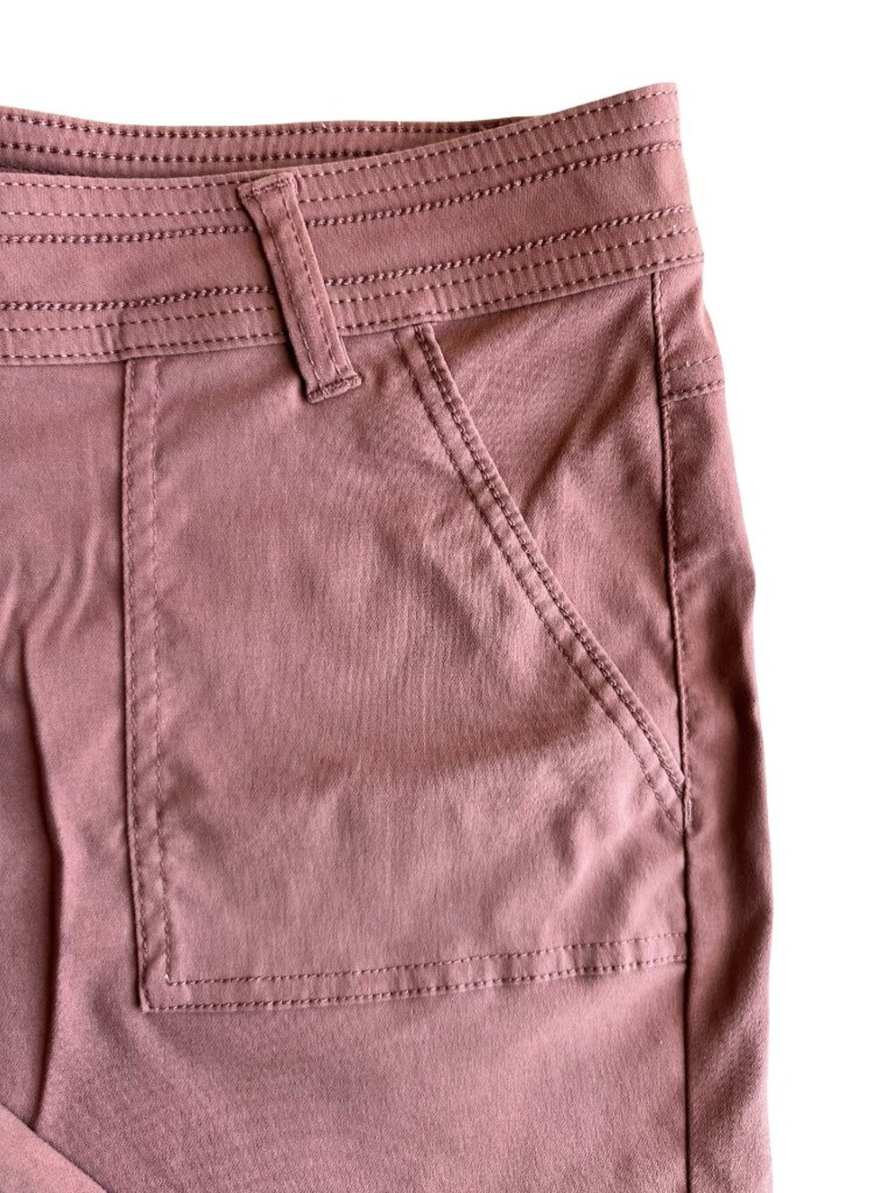 PrAna Women’s NWOT Stretch Hiking Trail Shorts Mauve Outdoor Size 12 Gorpcore - Picture 3 of 6
